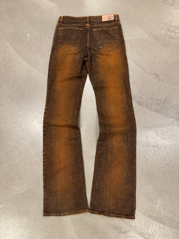 2000s Cavalli faded bronze jeans