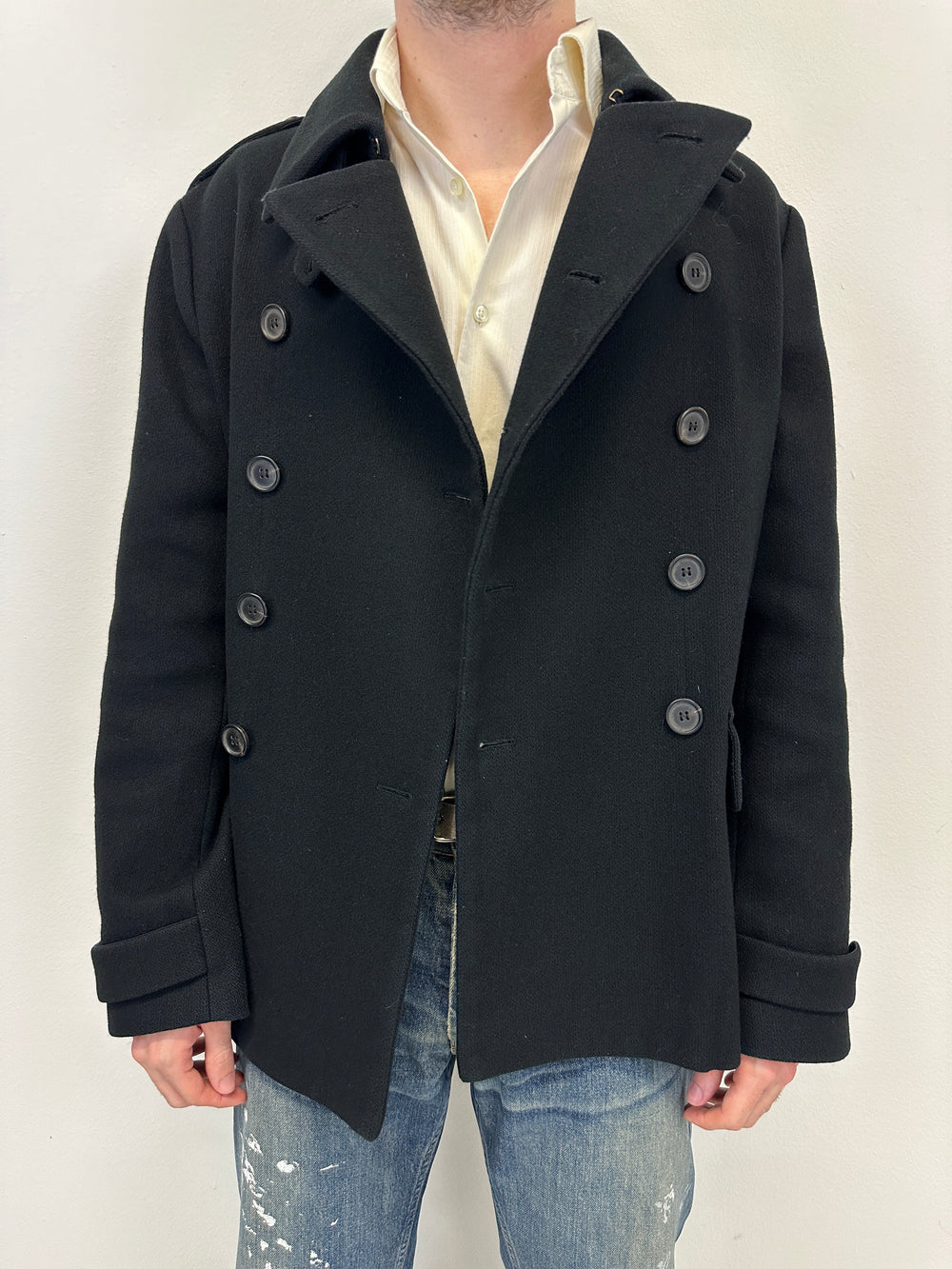 2000s Miu Miu double breasted wool coat
