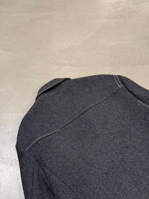 2017 Maison Margiela asymmetric double breasted coat