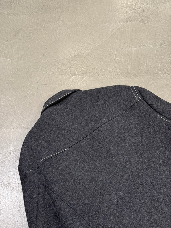 2017 Maison Margiela asymmetric double breasted coat