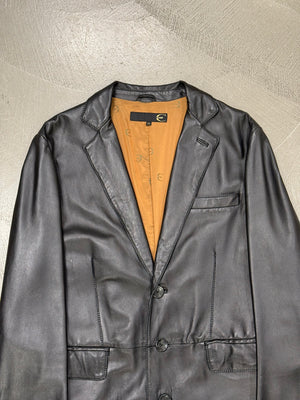 2000s Roberto Cavalli leather coat