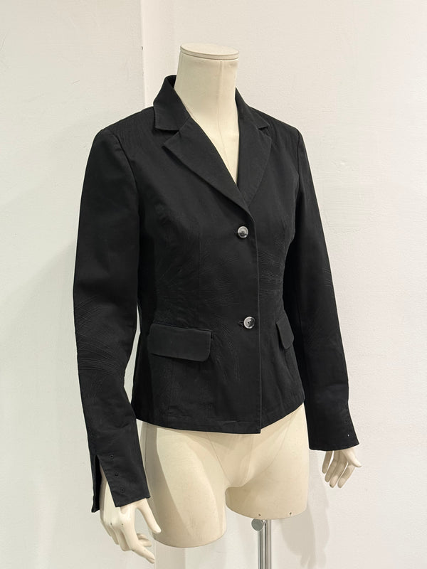 2000s Roberto Cavalli embroidered spider web blazer