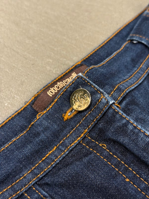 2008 Roberto Cavalli embellished flared jeans