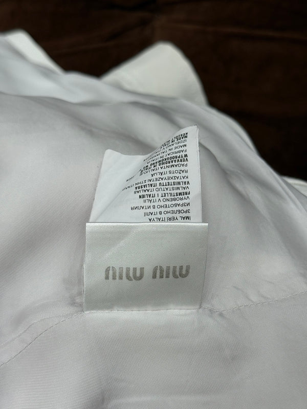 2000s Miu Miu cropped single breasted jacket