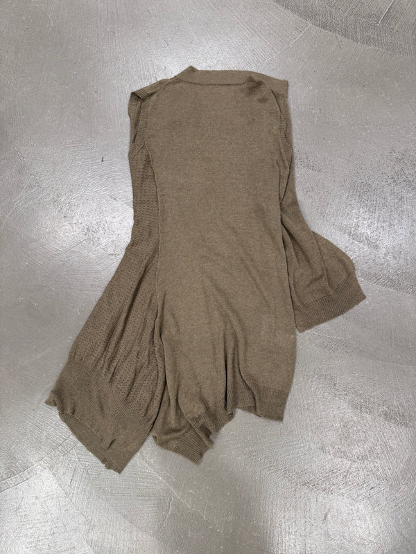 2000s Yohji Yamamoto sample asymmetrical long top