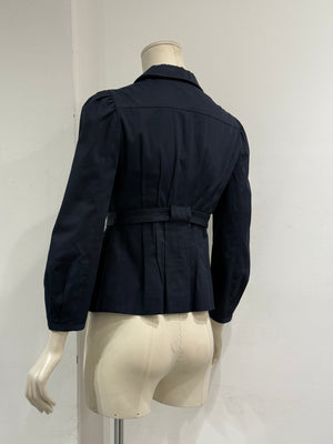 2000s Miu Miu belted cotton utility jacket