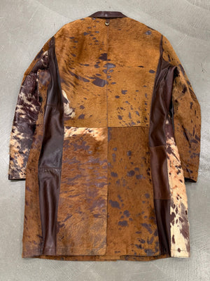 A/W2004 Roberto Cavalli pony hair leather coat
