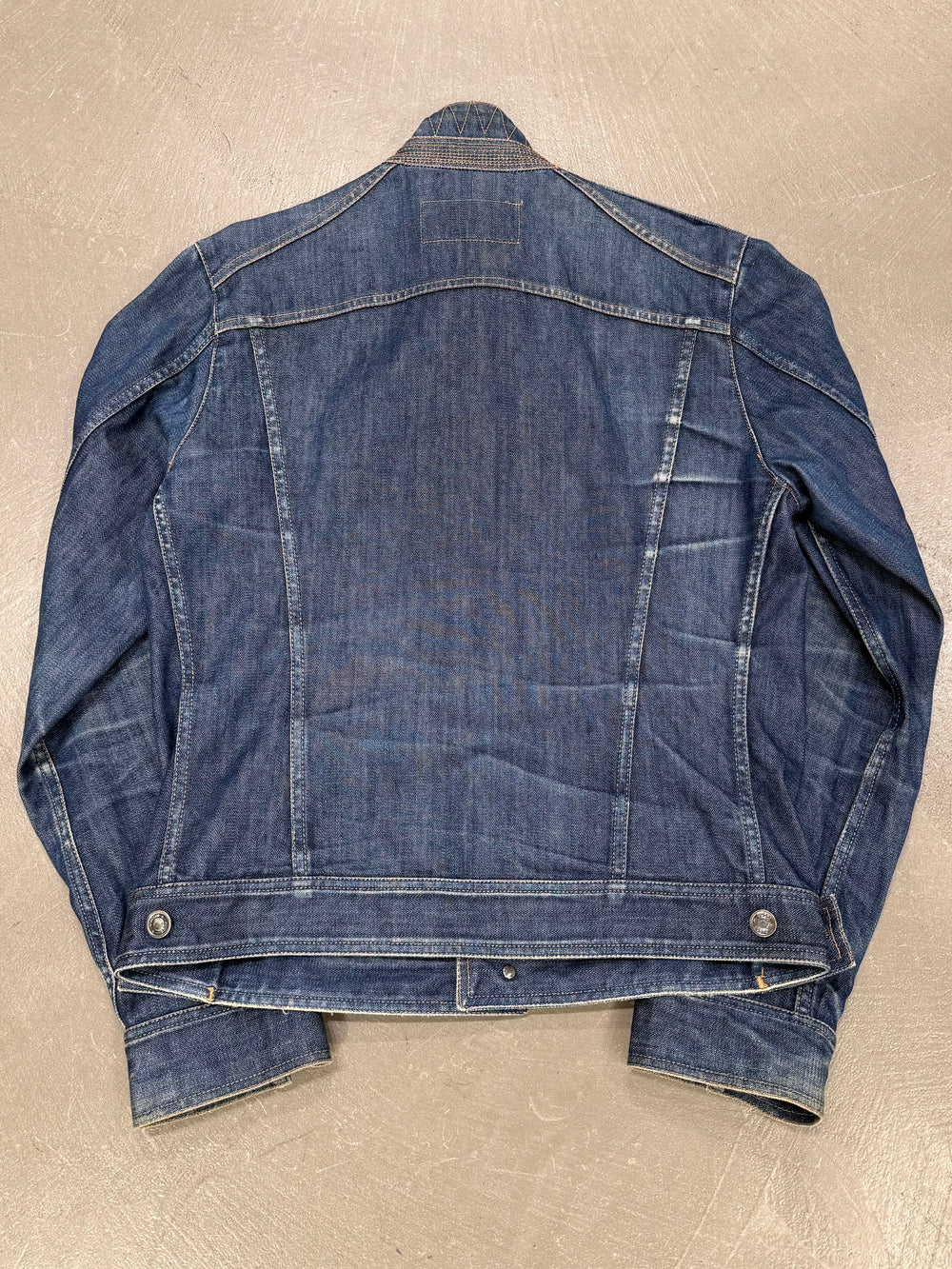 S/S2002 Gucci by Tom Ford dark denim trucker jacket