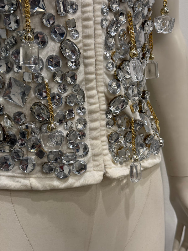 A/W1991 Dolce & Gabbana beaded crystal corset