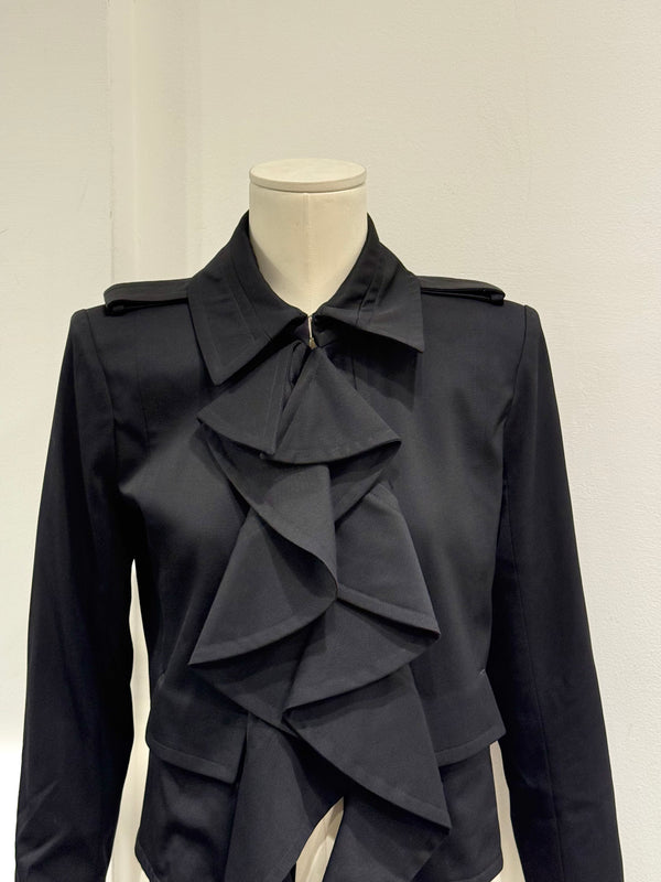 2003 Yves Saint Laurent by Tom Ford runway ruffle jacket