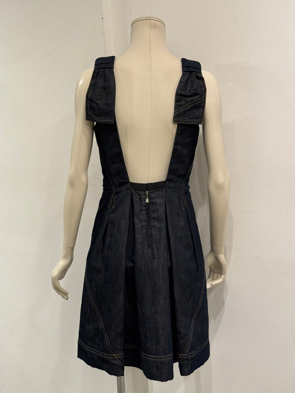 2000s Louis Vuitton denim midi dress