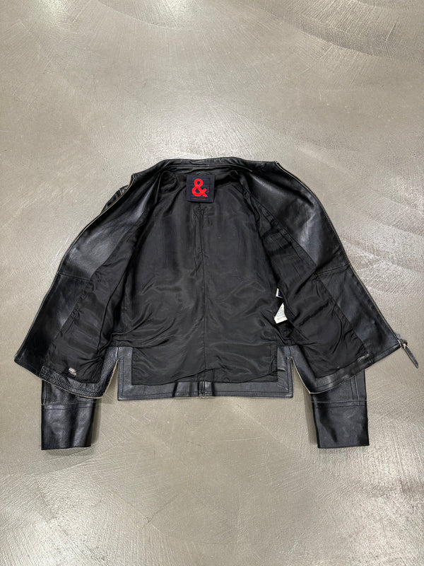 2000s Dolce & Gabbana biker leather jacket