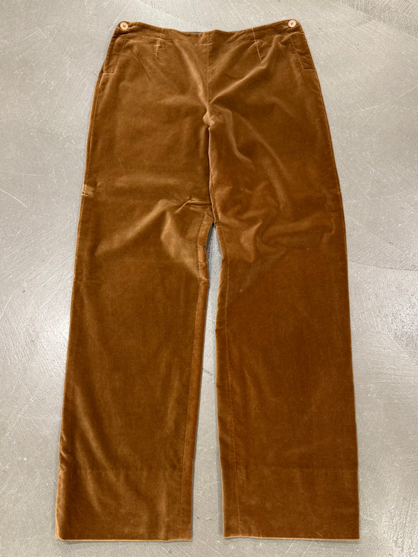 1990s Emporio Armani corduroy wide leg trousers