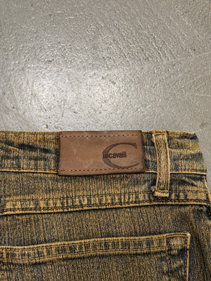 2000s Cavalli sand wash flared jeans