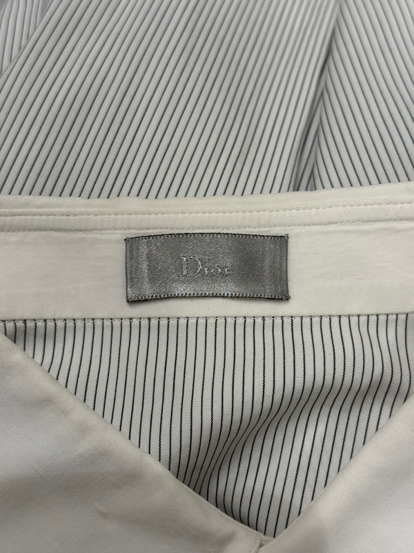 Dior by Hedi Slimane runway pinstripe button up shirt