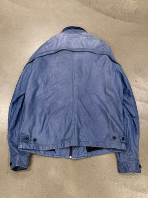 Comme des Garçons back-zip leather jacket