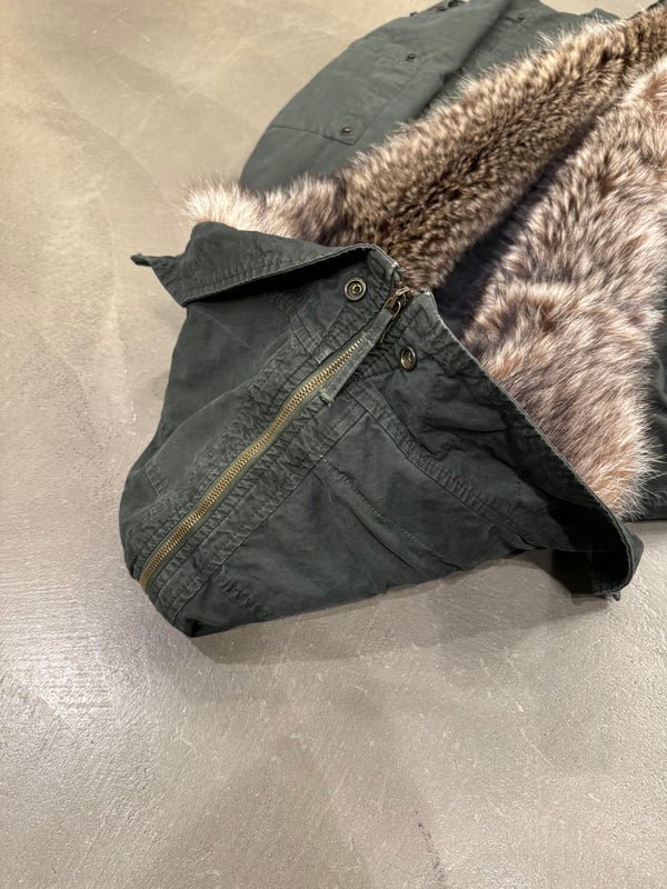 2010s Ermanno Scervino "Kanye" real marmot fur parka