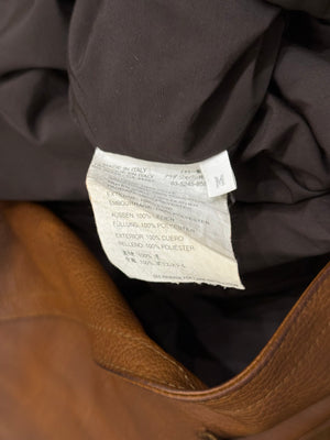 F/W2002 Prada runway distressed leather trench coat