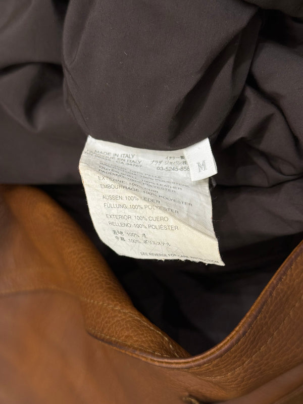 F/W2002 Prada runway distressed leather trench coat