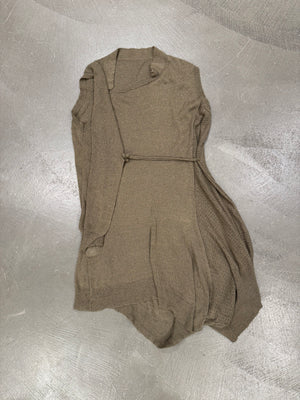 2000s Yohji Yamamoto sample asymmetrical long top