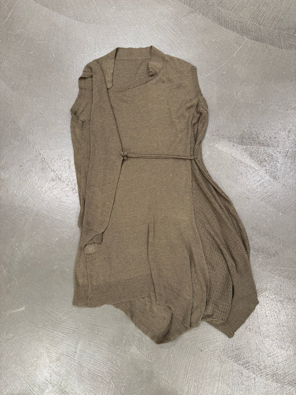 2000s Yohji Yamamoto sample asymmetrical long top