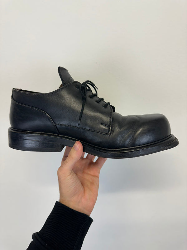 1996 Dirk Bikkembergs square toe vintage derby leather boots