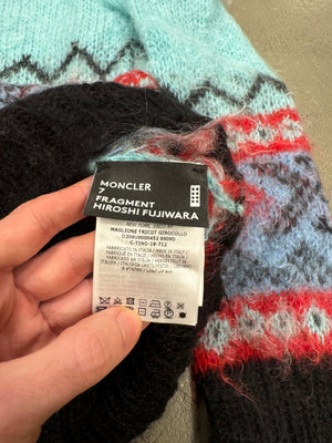 F/W2018 Moncler X Fragment multicolor wool sweater
