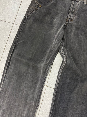 AW2003 D&G heavy baggy asymmetrical jeans