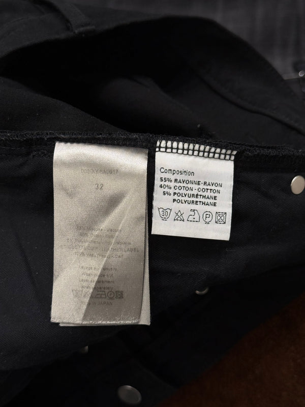 2000s Dior black jeans