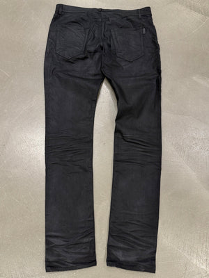 2019 Saint Laurent “D02” coated slim fit jeans