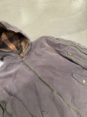 A/W2003 Dolce & Gabbana zip sleeves hooded bomber jacket