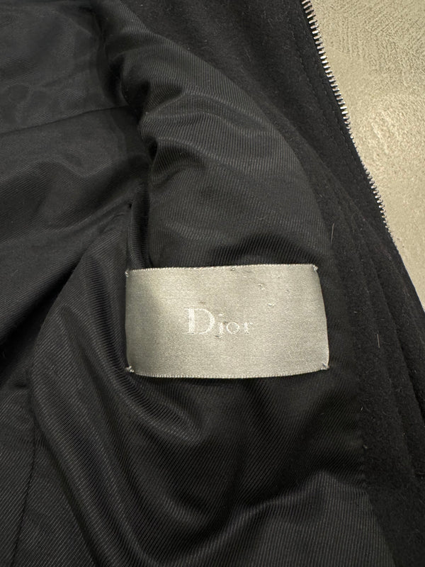 A/W2004 Dior Homme by Hedi Slimane VOTC biker leather jacket with gloves