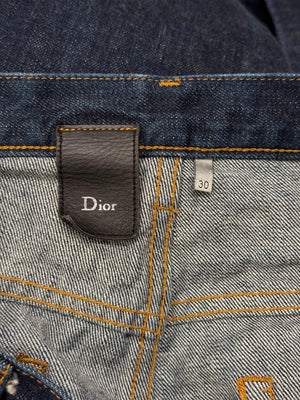 2000s Dior raw denim jeans