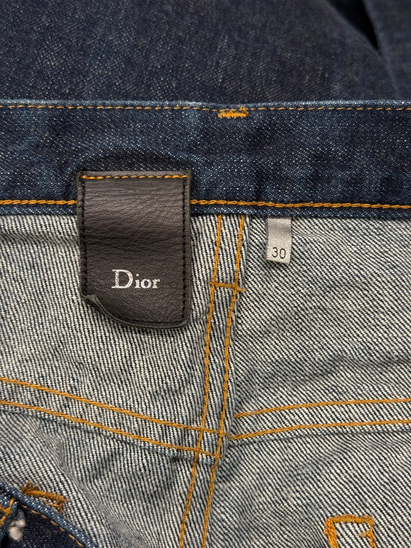 2000s Dior raw denim jeans