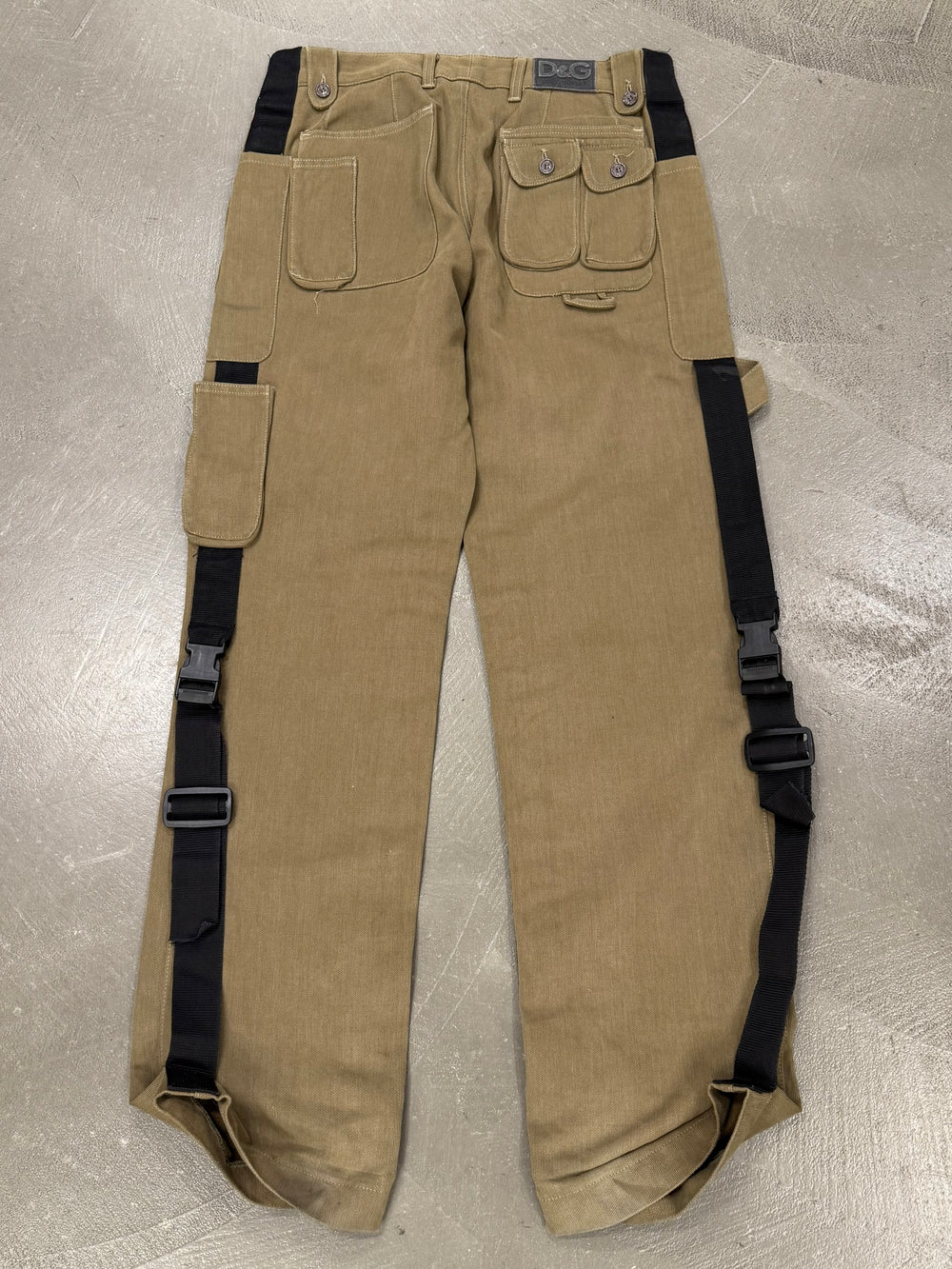 2003 Dolce & Gabbana bondage paracadute cargo pants