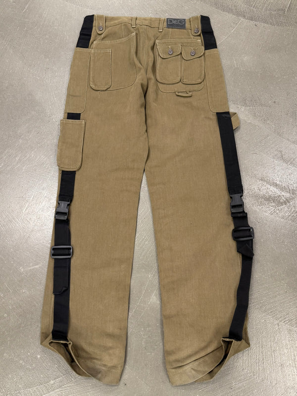 2003 Dolce & Gabbana bondage paracadute cargo pants
