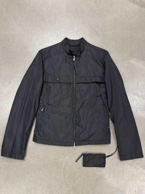 1999 Prada technical zip up jacket with hidden purse