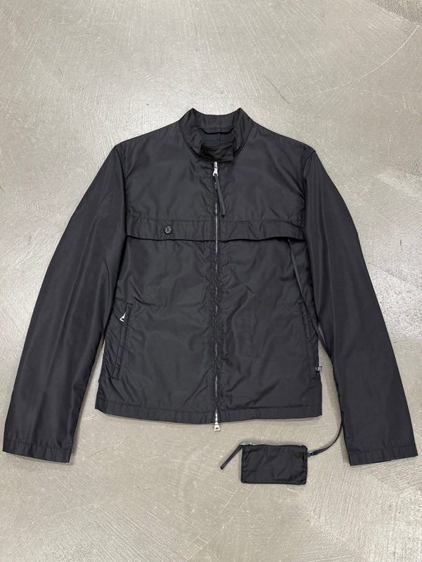 1999 Prada technical zip up jacket with hidden purse