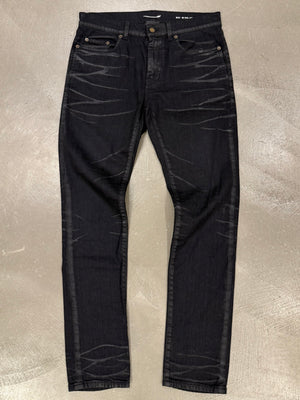 2020s Saint Laurent faded clawmark denim