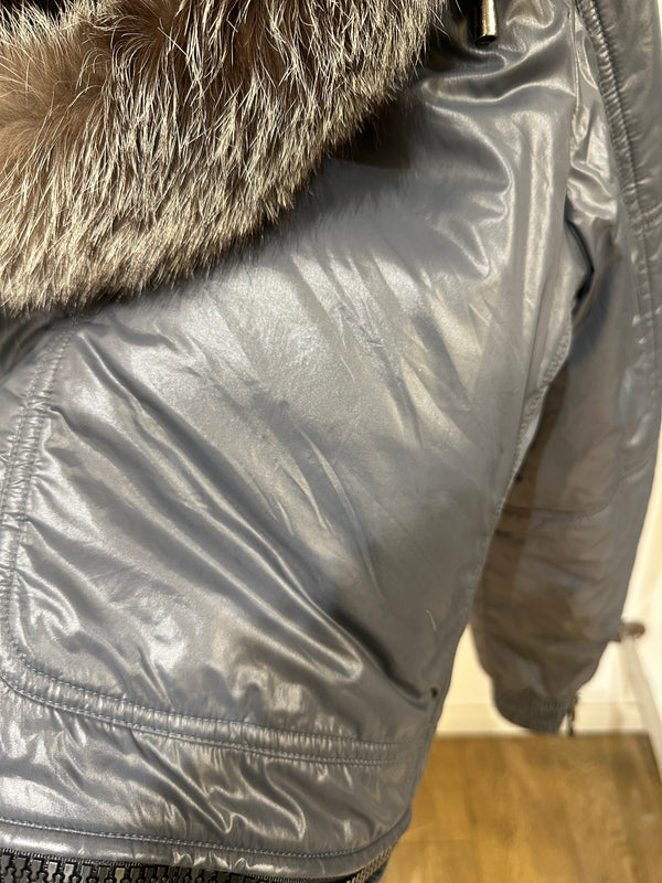 AW2010 D&G multi zipper fox fur puffer jacket