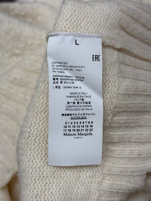 F/W2019 Maison Margiela distressed wool sweater