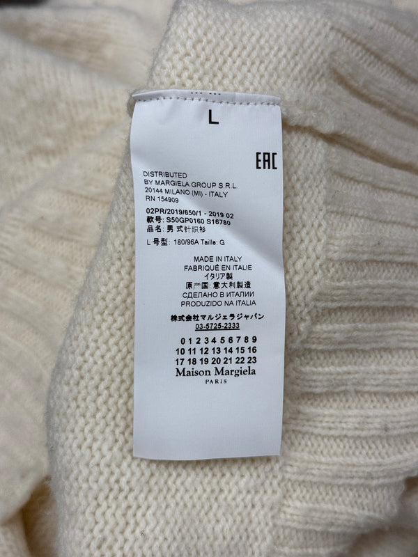 F/W2019 Maison Margiela distressed wool sweater