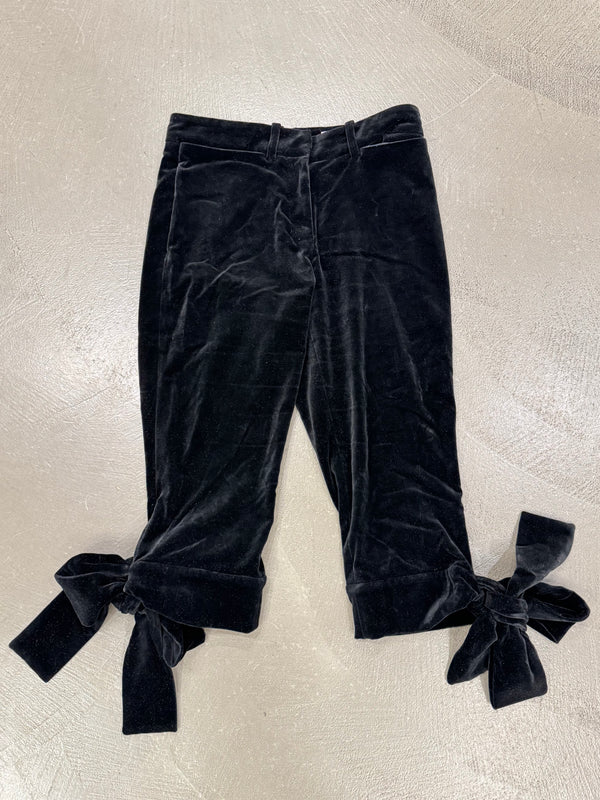 F/W2002 Yves Saint Laurent by Tom Ford bow tie velour short trousers