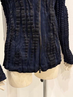 Issey Miyake pleated deconstructed jacket