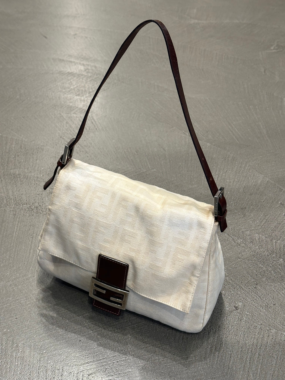 2000 Fendi monogram zucca mama baguette bag