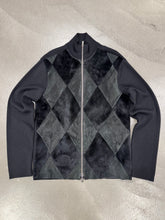 Load image into Gallery viewer, 2000s Armani Collezioni real lamb fur geometric knit
