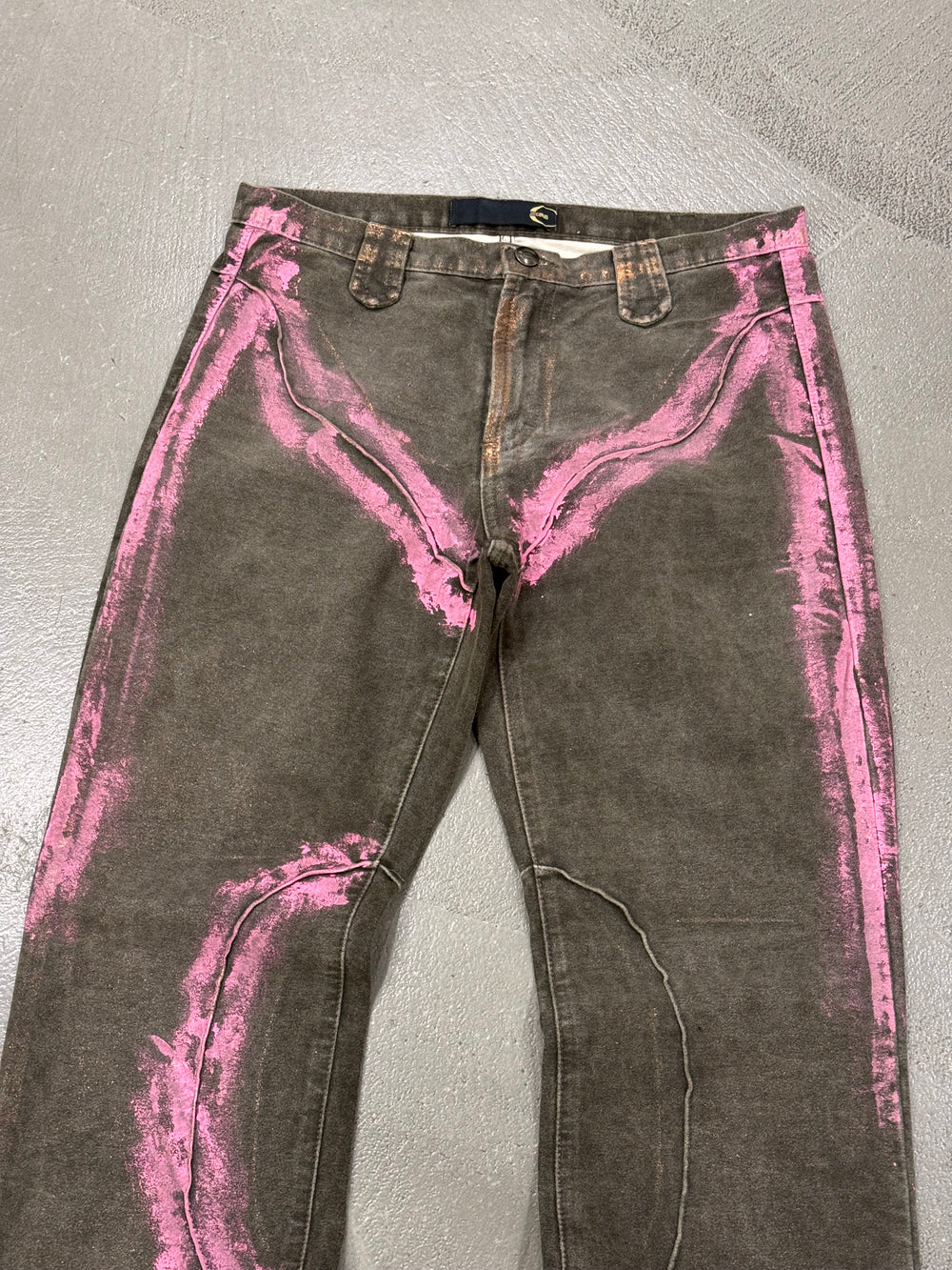 2000s Roberto Cavalli painted pants