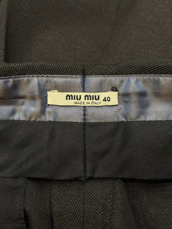2000s Miu Miu grey tailored suit set