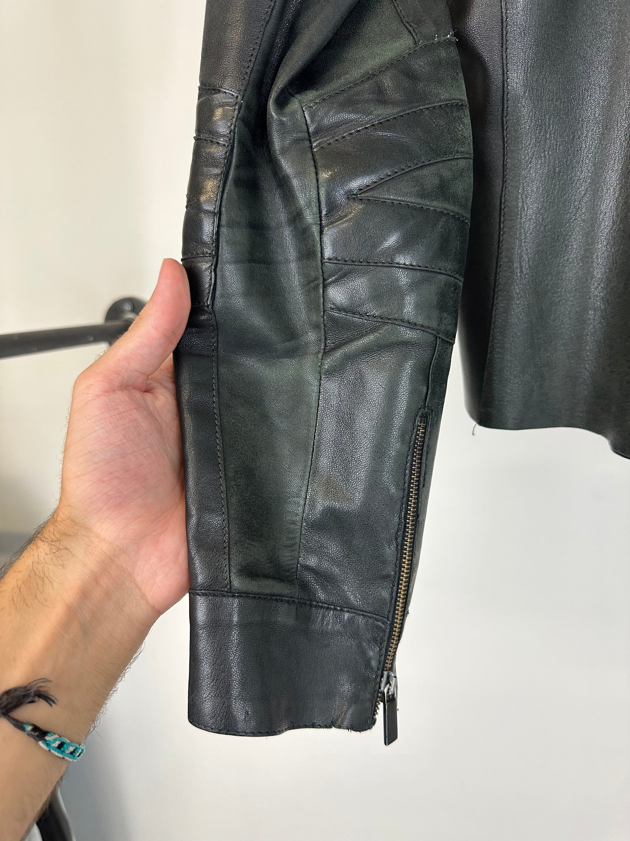 FW1999 Gucci Tom Ford leather biker jacket – elevated archives