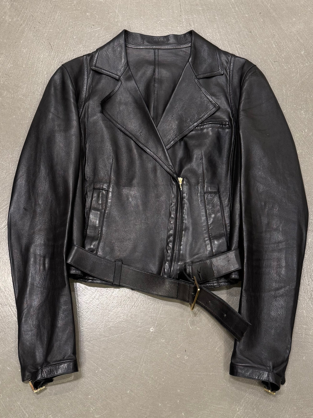S/S2000 Gucci by Tom Ford sample biker leather jacket